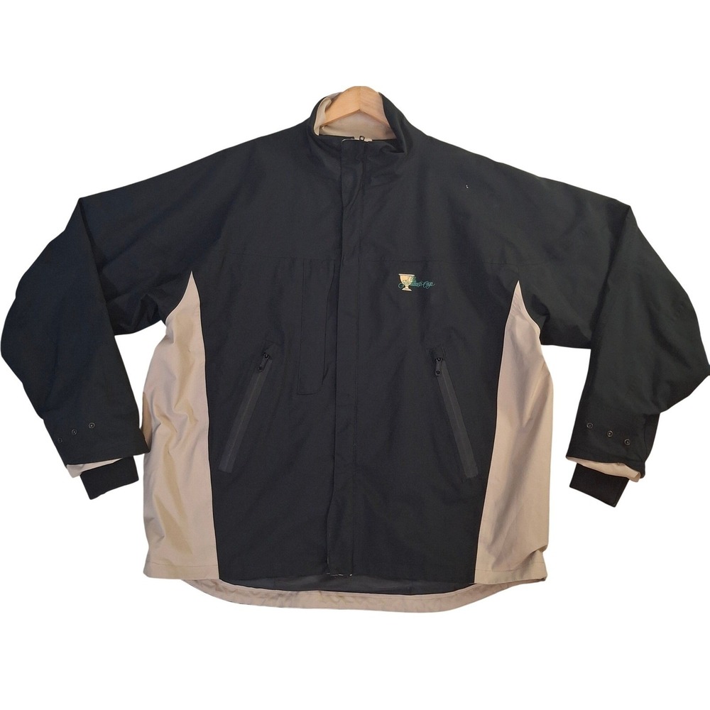 Zero Restriction Mens Gore-Tex Golf Jacket Large Black Presidents Cup USA Made